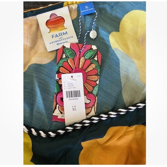 One-Shoulder Farm Rio x Anthropologie Multicolor Dress - Picture 8 of 15